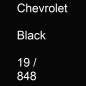 Preview: Chevrolet, Black, 19 / 848.